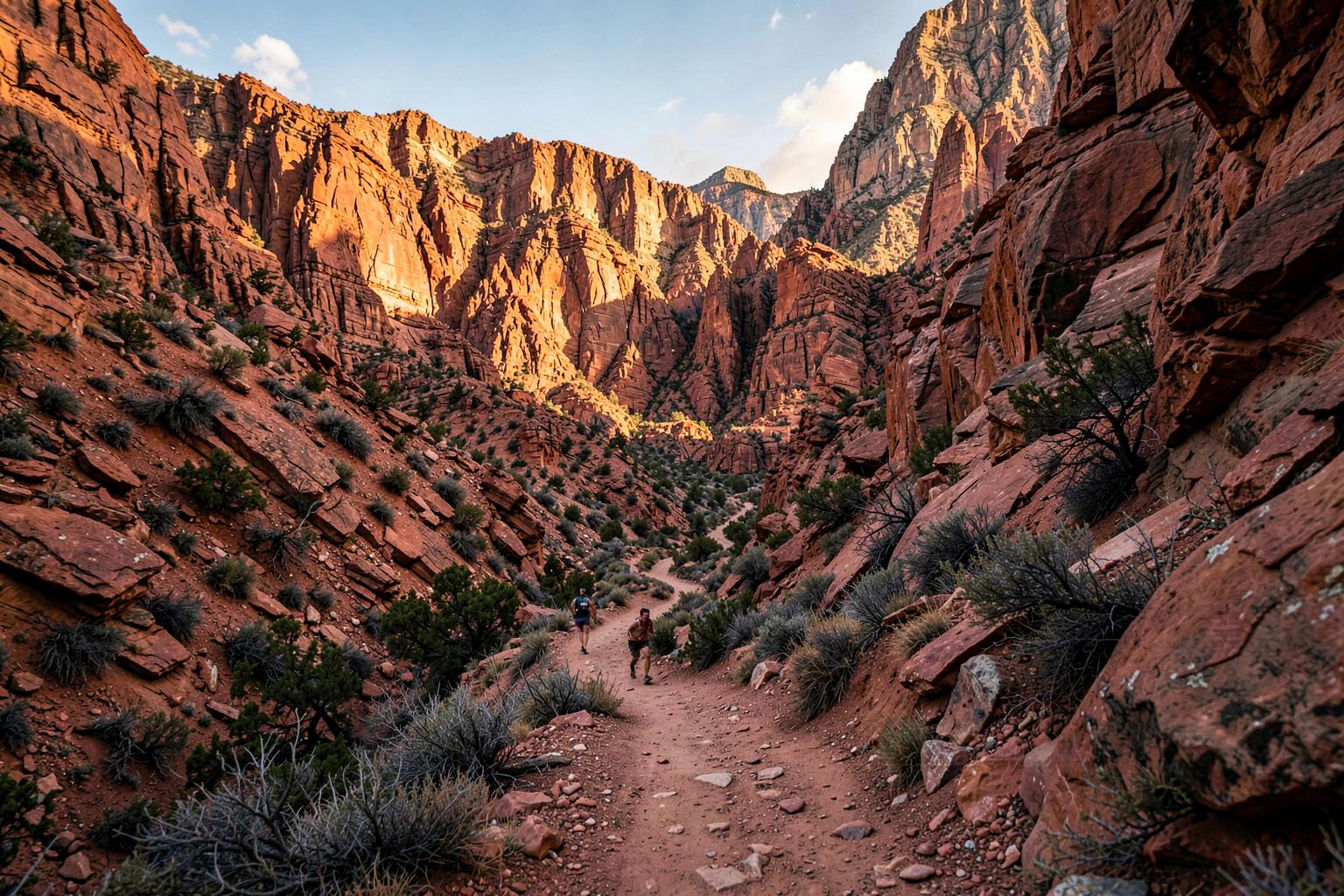 Representative canyon trail terrain