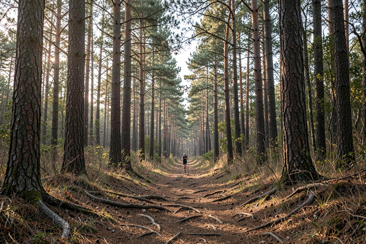 Representative wooded trail terrain