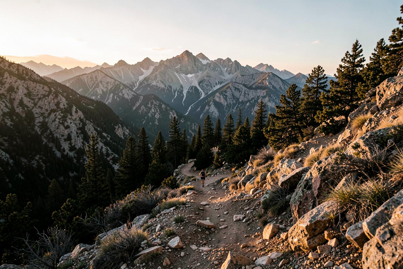 Representative rugged mountain trail terrain